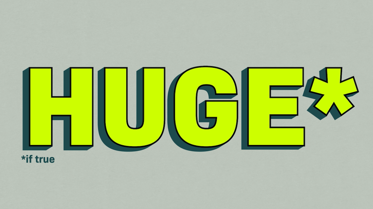 Huge If True logo
